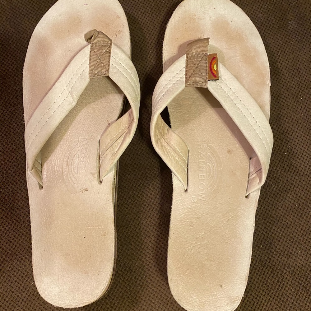 Rainbow Flip Flops